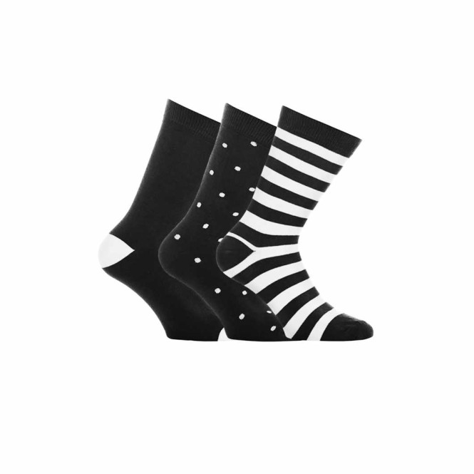 WESC Dott/Block socks, black
