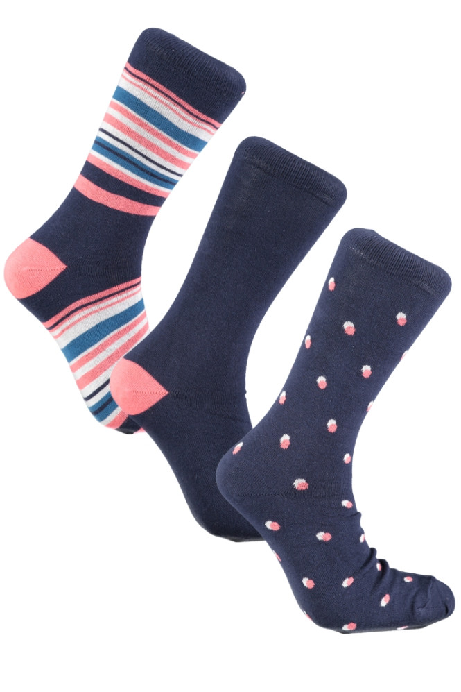 WESC Stanie 3-pack playful socks, red