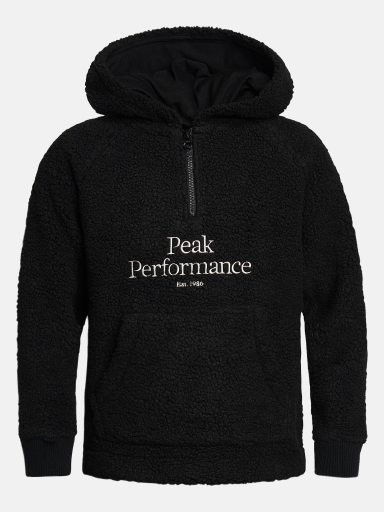 PEAK PERFORMANCE Jr Original Pile Half Zip, BLACK